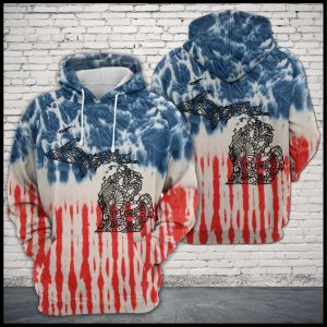 Michigan Usa Tie Dye 3D Printed Hoodie/Zipper Hoodie