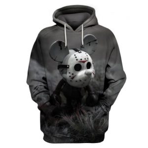 Mickey Mouse Jason Voorhees Halloween 3D Printed Hoodie/Zipper Hoodie