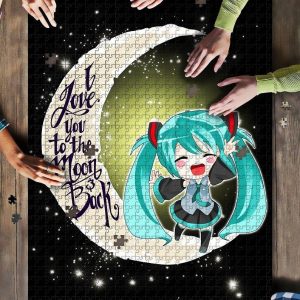 Miku Chibi Vocaloid Moon Jigsaw Puzzle Set