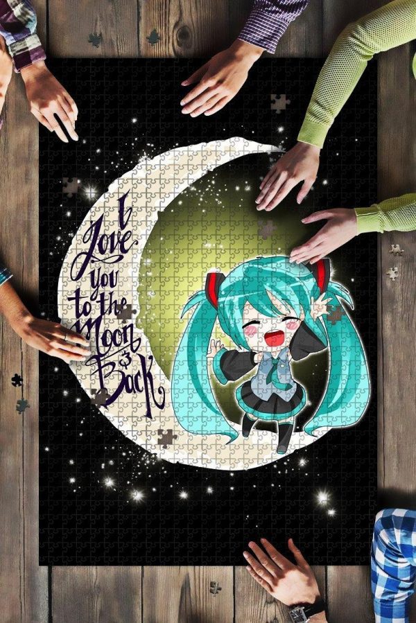 Miku Chibi Vocaloid Moon Jigsaw Puzzle Set