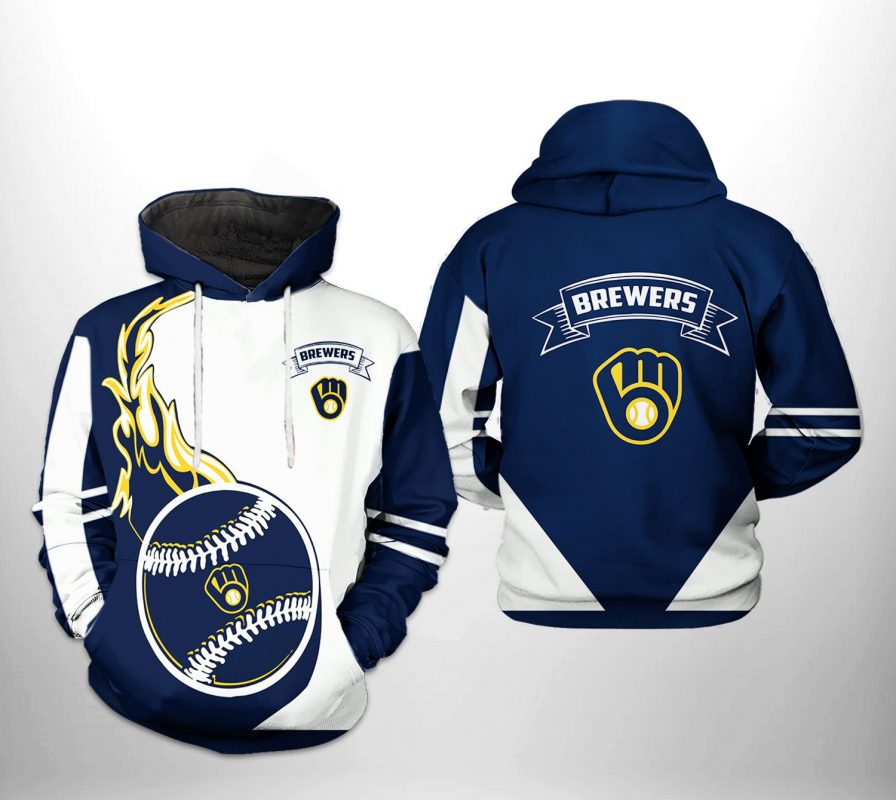 Milwaukee Brewers MLB Classic 3D Printed Hoodie/Zipper Hoodie