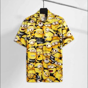 Minion Hawaiian Shirt Summer Button Up