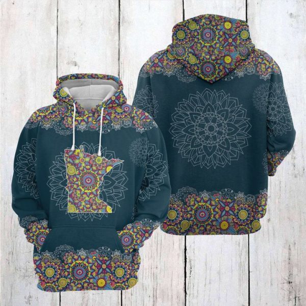 Minnesota Mandala 3D Printed Hoodie/Zipper Hoodie