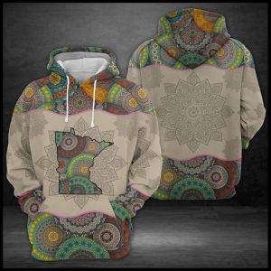 Minnesota State Mandala 3D Printed Hoodie/Zipper Hoodie