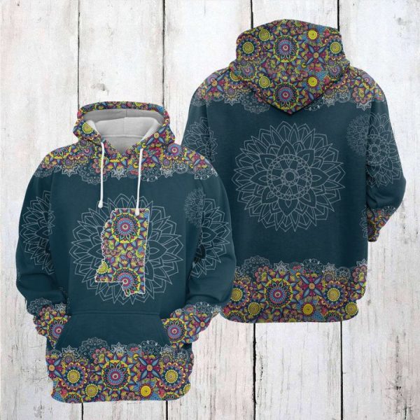 Mississippi Mandala 3D Printed Hoodie/Zipper Hoodie