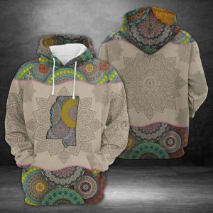 Mississippi Mandala 3D Printed Hoodie/Zipper Hoodie