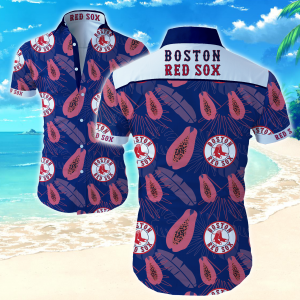 Mlb Boston Red Sox Hawaiian Shirt Summer Button Up