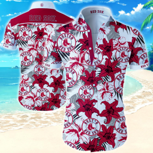 Mlb Boston Red Sox Hawaiian Shirt Summer Button Up