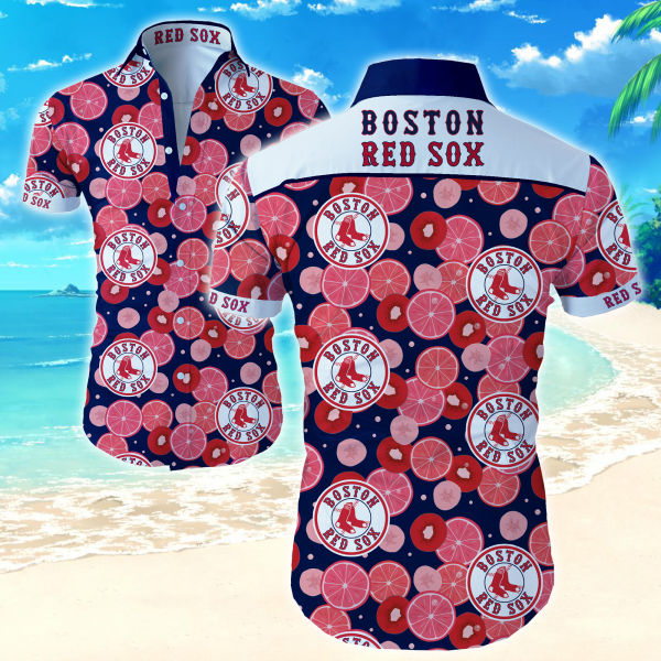 Mlb Boston Red Sox Hawaiian Shirt Summer Button Up