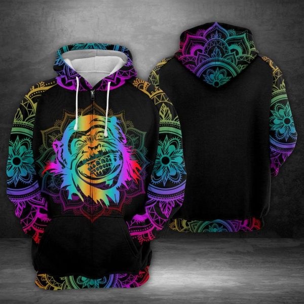 Monkey Smile 3D Printed Hoodie/Zipper Hoodie