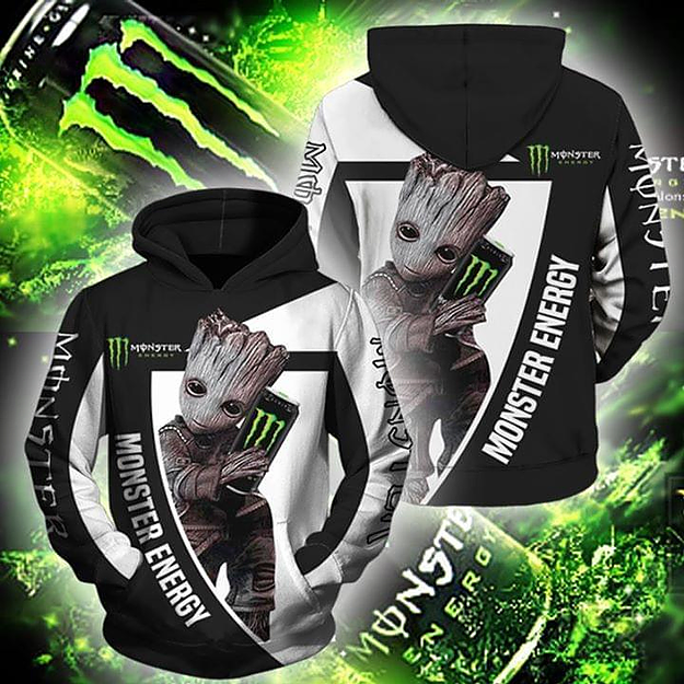 Monster Energy 3D Printed Hoodie/Zipper Hoodie