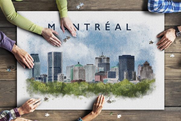 Montreal, Canada Montreal Skyline Jigsaw Puzzle Set