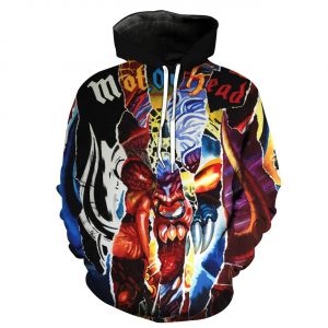 Motorhead 3D Printed Hoodie/Zipper Hoodie