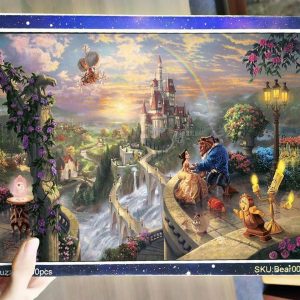 Movie Cartoon Beauty And The Beast Jigsaw Puzzle Set