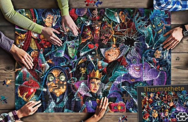 Movie Cartoon Evil Disney Characters Jigsaw Puzzle Set