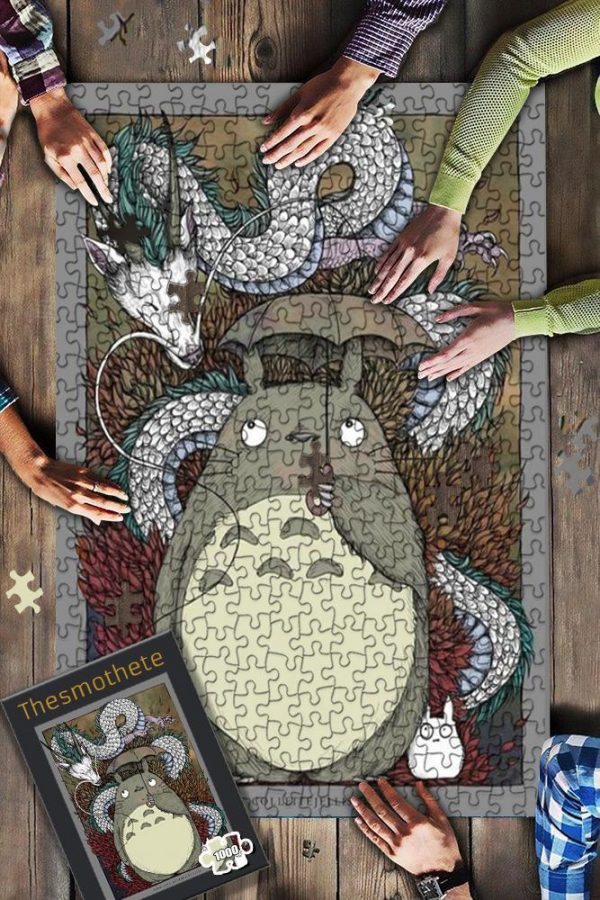 Movie Cartoon Ghibli, Totoro, Haku Jigsaw Puzzle Set