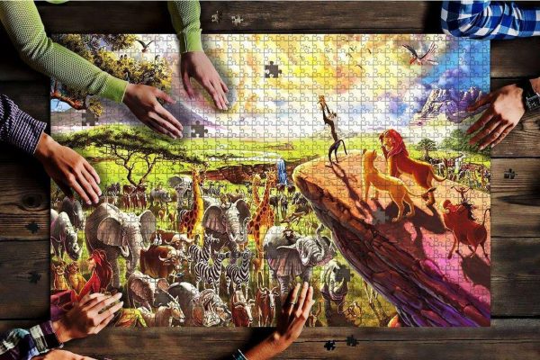 Movie Cartoon Lion King Jigsaw Puzzle Set