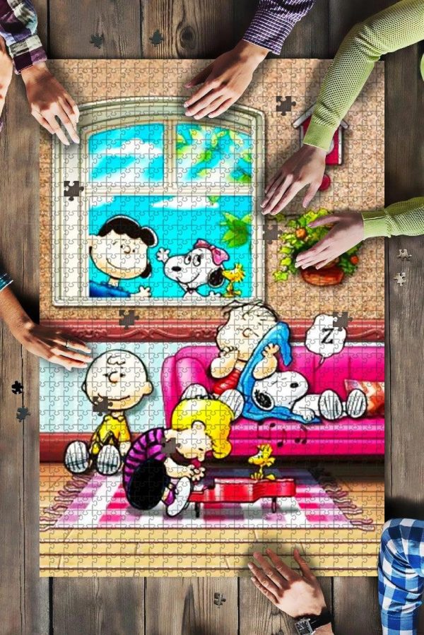 Movie Cartoon Peanuts Jigsaw Puzzle Set