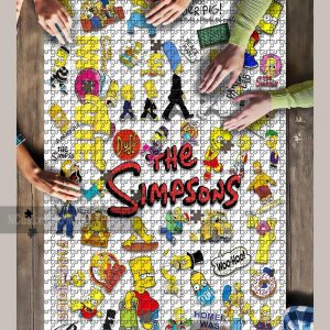 Movie Cartoon The Simpsons Jigsaw Puzzle Set