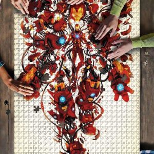 Movie Characters Iron Man Jigsaw Puzzle Set