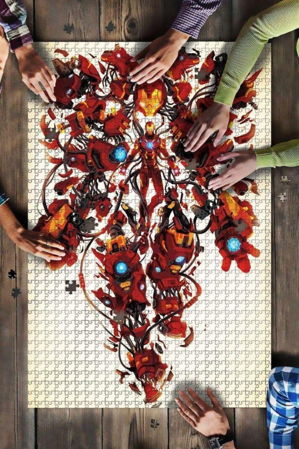 Movie Characters Iron Man Jigsaw Puzzle Set