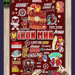 Movie Iron Man, Icon Jigsaw Puzzle Set