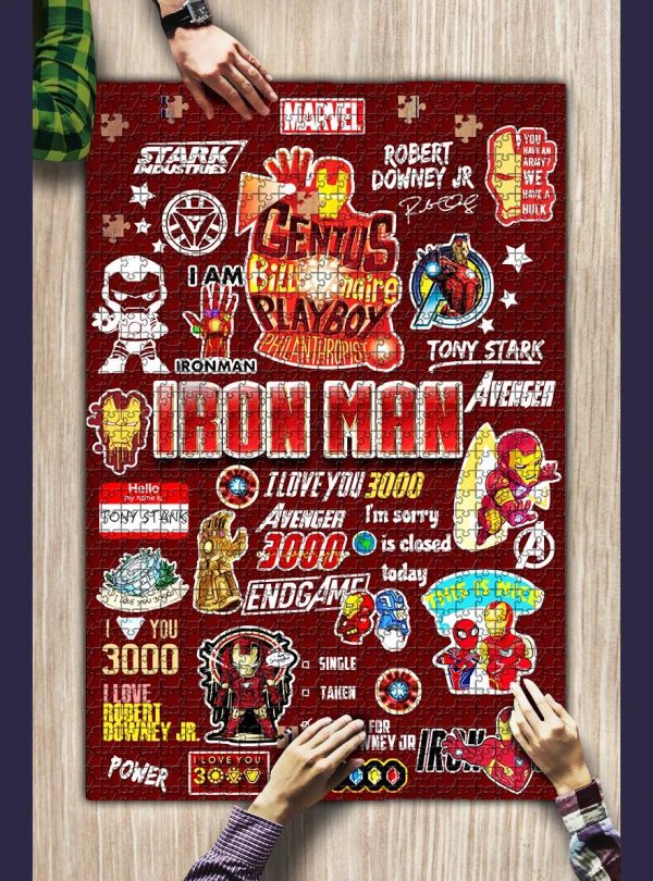 Movie Iron Man, Icon Jigsaw Puzzle Set