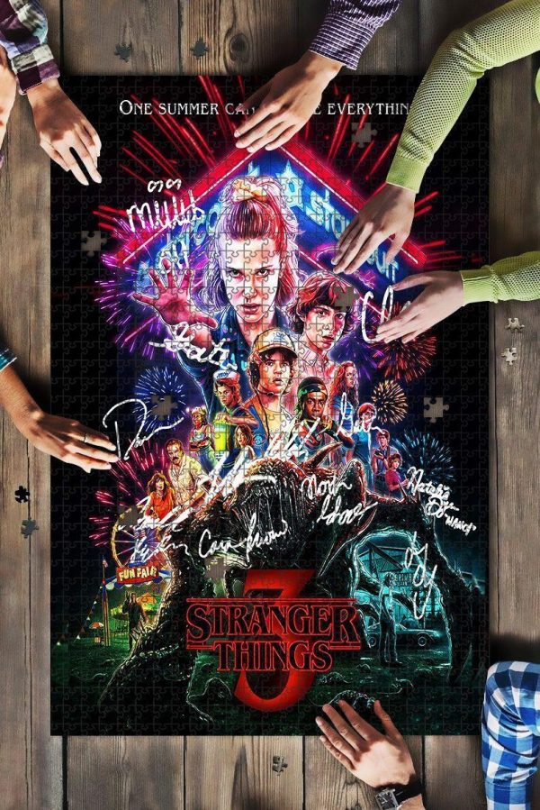 Movie Stranger Things Jigsaw Puzzle Set