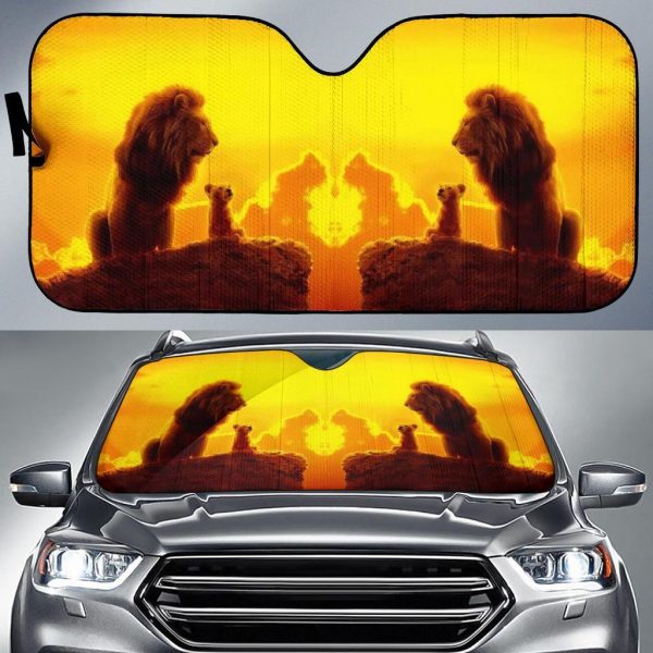 Mufasa And Simba 2019 Lion King Car Auto Sun Shade