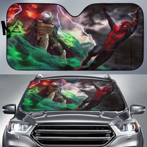 Mysterio Vs Spider Man Car Auto Sun Shade