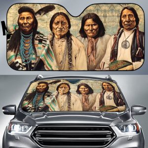 Native American Founding Fathers Car Auto Sun Shade