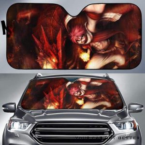 Natsu And Dragon Dragneel Fairy Tail Car Auto Sun Shade