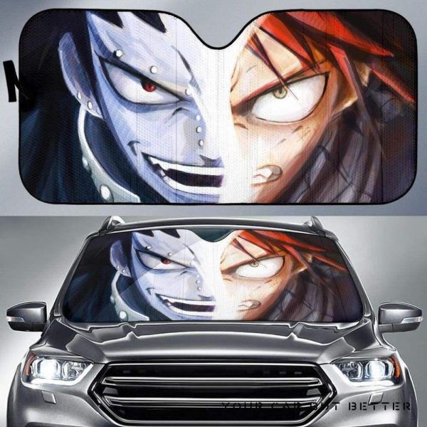 Natsu And Gajeel Fairy Tail Anime Car Auto Sun Shade