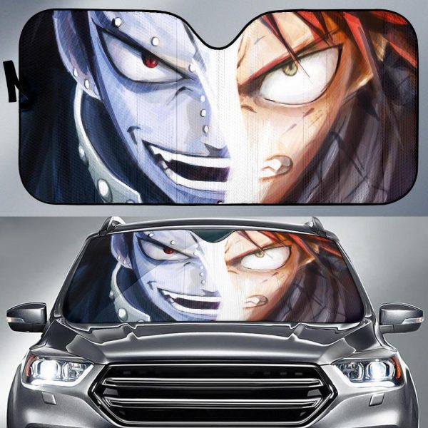 Natsu And Gajeel Fairy Tail Car Auto Sun Shade