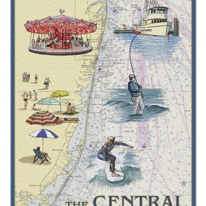 Nautical Central Jersey Shore Jigsaw Puzzle Set