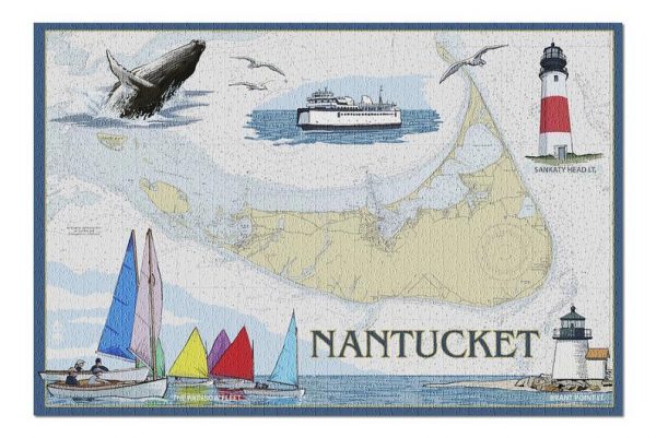 Nautical Nantucket Jigsaw Puzzle Set