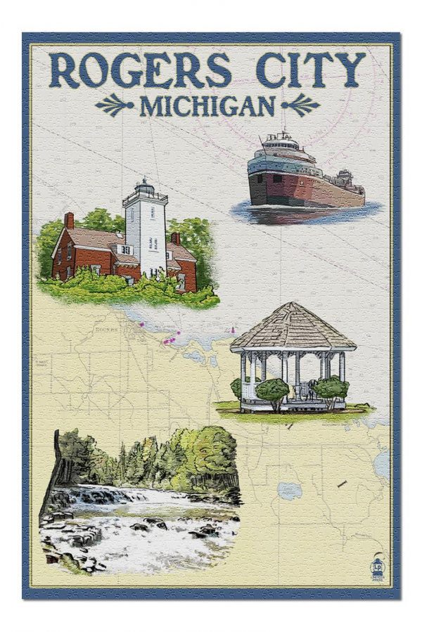 Nautical Rogers City Jigsaw Puzzle Set