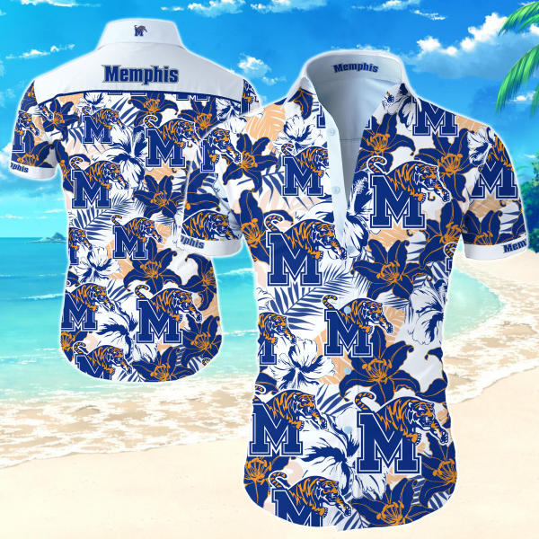 Ncaa Memphis Tigers Hawaiian Shirt Summer Button Up