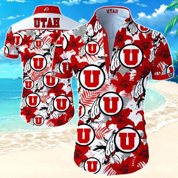 Ncaa Utah Utes Hawaiian Shirt Summer Button Up