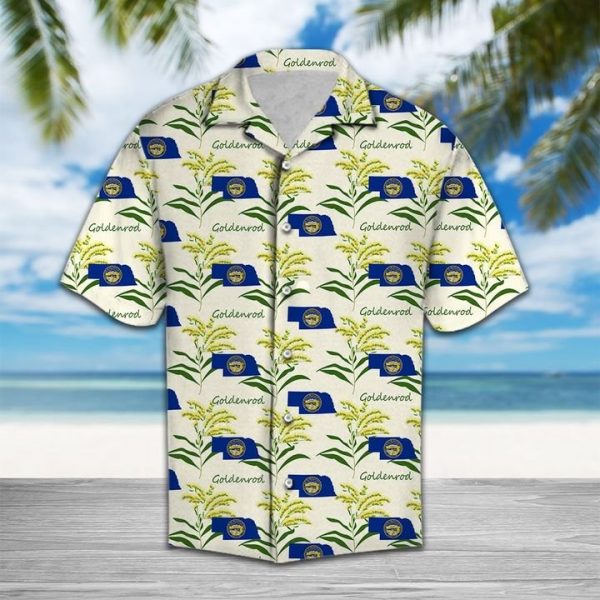Nebraska Goldenrod Hawaiian Shirt Summer Button Up