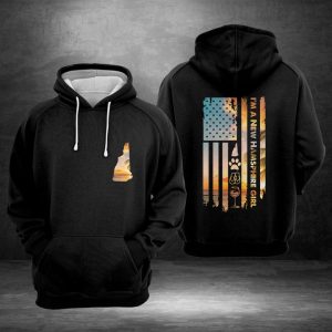 New Hampshire Us Girl 3D Printed Hoodie/Zipper Hoodie