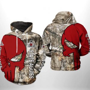 New Mexico State Aggies NCAA Camo Veteran Hunting 3D Printed Hoodie/Zipper Hoodie