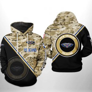 New Orleans Pelicans NBA US Camo Team 3D Printed Hoodie/Zipper Hoodie