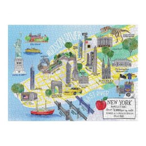 New York City Map Jigsaw Puzzle Set