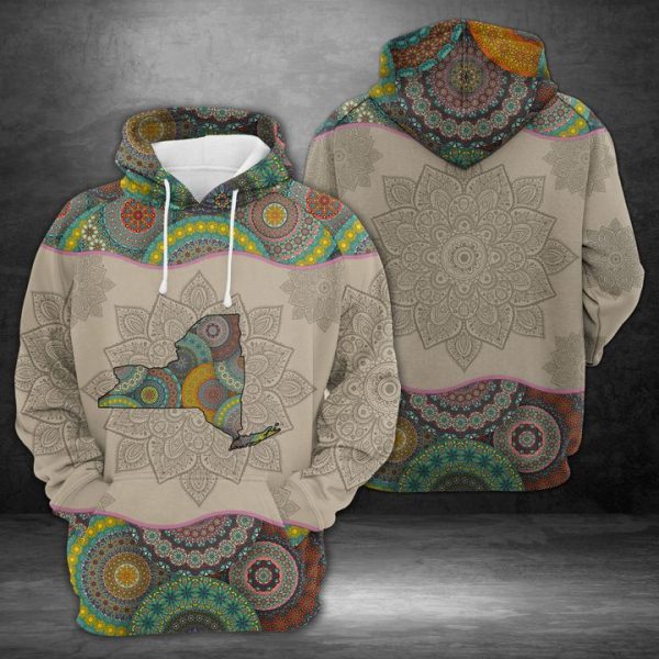 New York Mandala 3D Printed Hoodie/Zipper Hoodie