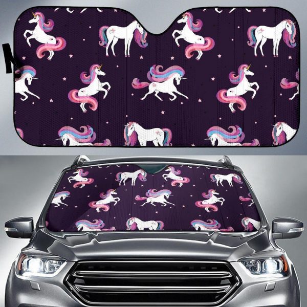 Night Girly Unicorn Car Auto Sun Shade