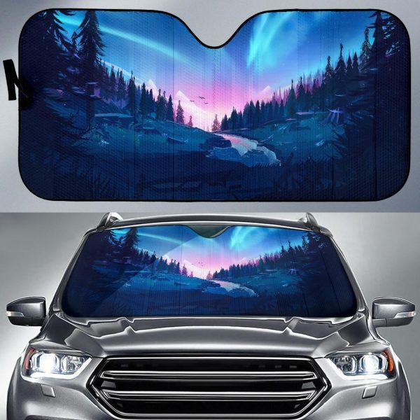 Night Lanscapes Car Auto Sun Shade