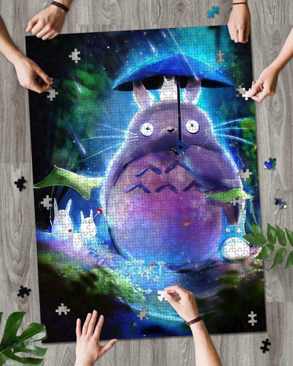 Night Rain Totoro Jigsaw Puzzle Set