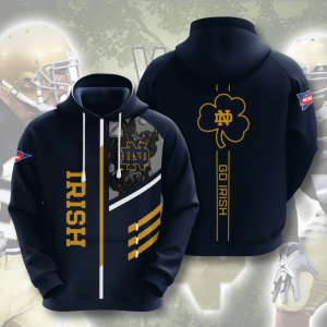 Notre Dame Fighting Irish American Football 3D Printed Hoodie/Zipper Hoodie