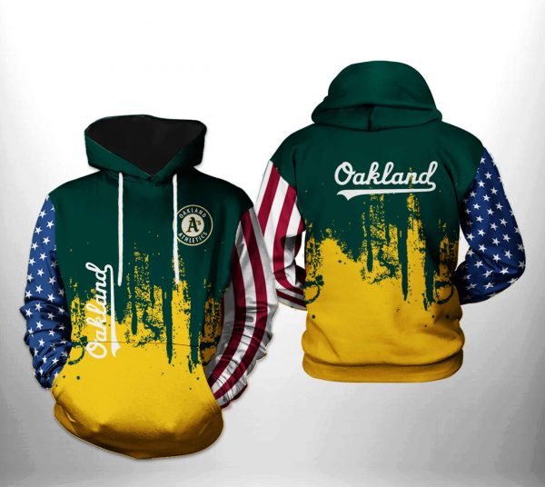 Oakland Athletics MLB Team US 3D Printed Hoodie/Zipper Hoodie